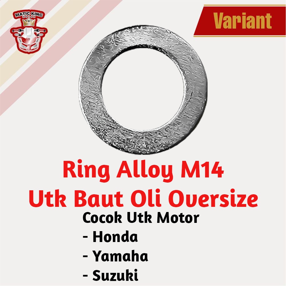 Ring baut oli mesin bawah Oversize M14 Beat Vario Mio Scoopy Nmax Aerox Lexi Grand Supra Jupiter Z Vixion Satria Fu