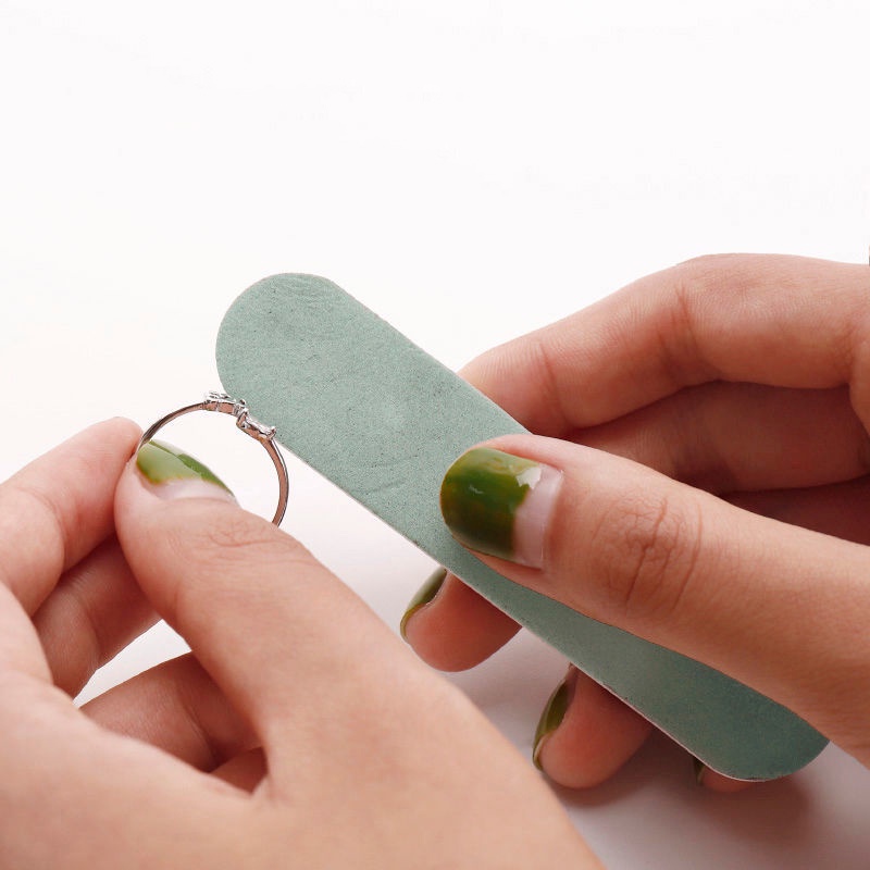 [Harga Grosir] Perak Emas Perhiasan Poles Strip Nail Art Manicure Sanding Files Buffer Block Spons Gerinda Mini Profissional Alat Pembersih Perhiasan