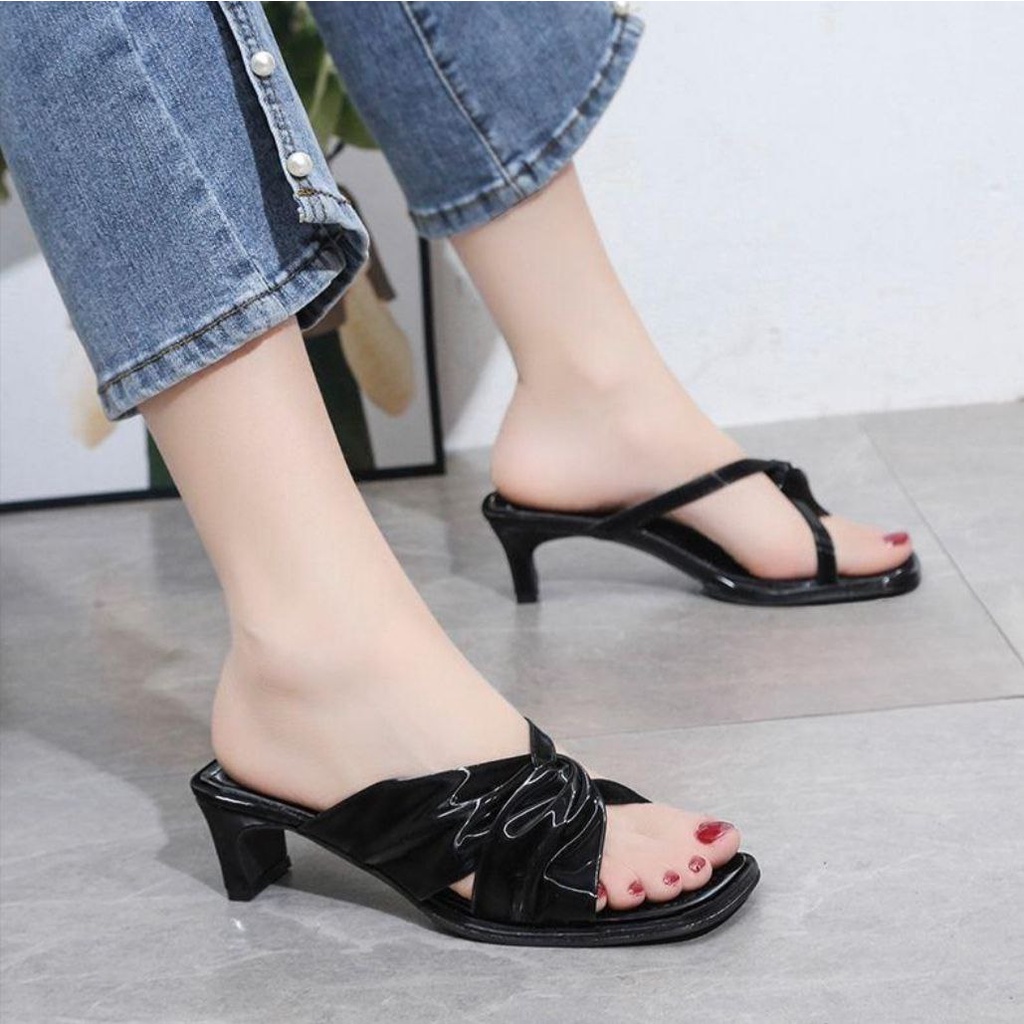 DDXX0081 Heels Wanita Fashion Import Sendal Pesta SPIDEY Ready Jakarta Bisa COD (With Box)