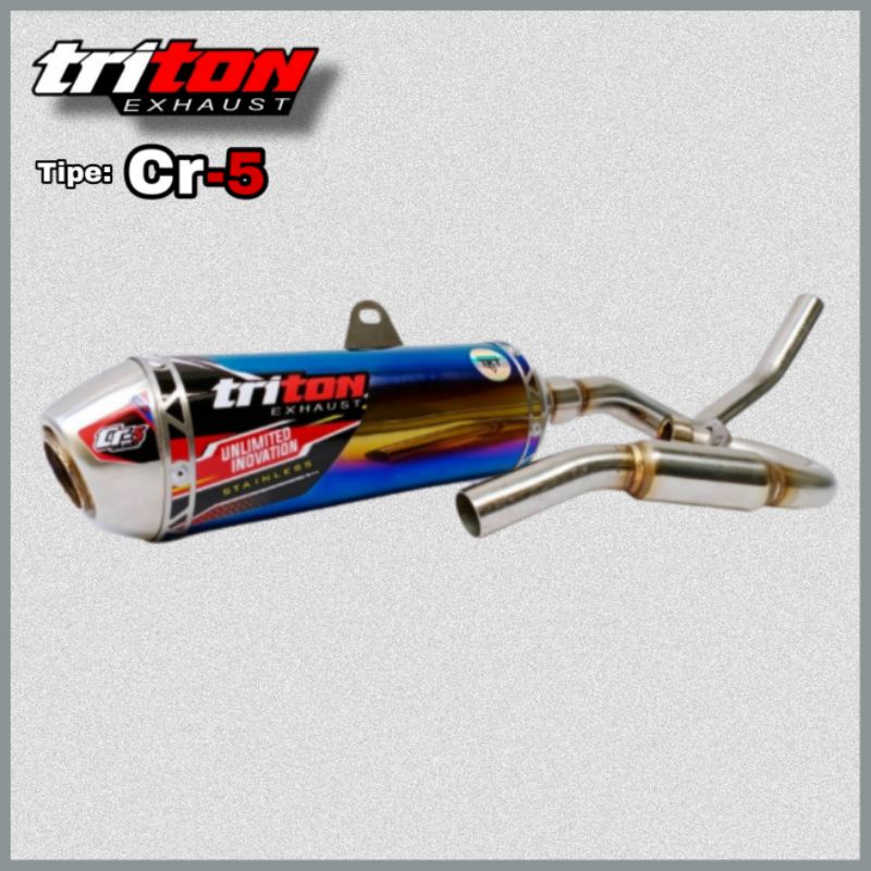 Jual TRITON EXHAUST Knalpot Racing KLX 150 / knalpo CRF 150L / Knalpot wr 155 / Tipe Original