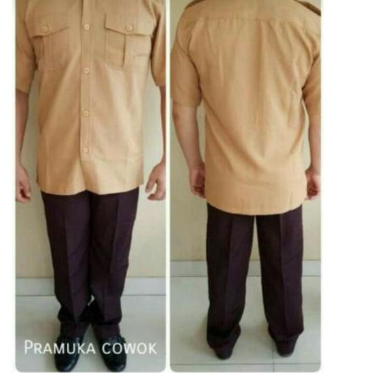 ( COD ) SERAGAM PRAMUKA PRIA || SERAGAM GURU PRAMUKA BADGE Trendy 