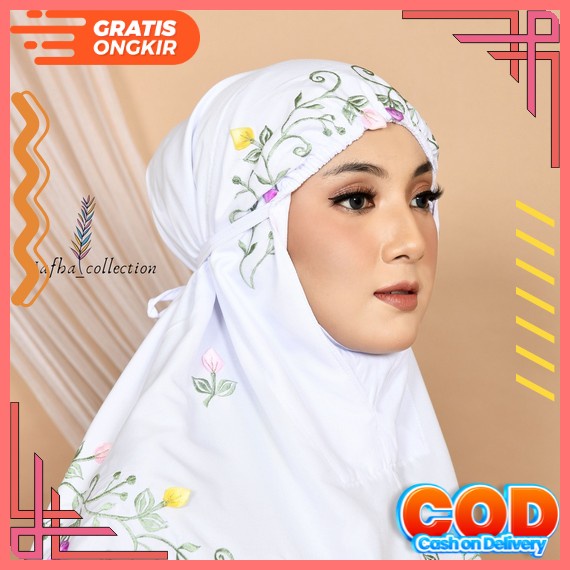 Adzikri - Mukena Dewasa Premium 3In1 Renda Sahara Mukenah Bali Dewasa Jumbo Mungkena Rayon Adem Ruku