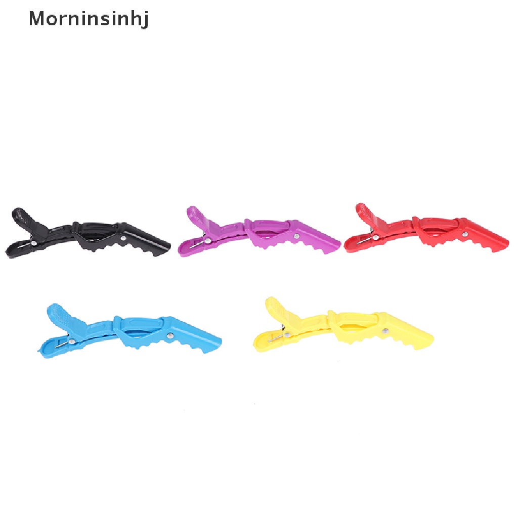 Mornin 5Pcs Hairdressing Salon Matte Sectioning Clamp Hair Clip Jepitan Rambut Grip Claw id