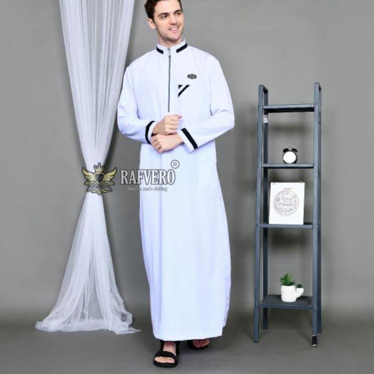 Langsung Atc Jubah Pria Dewasa - Baju Gamis Terbaru - Baju Koko Pria - Gamis Motif List Pria Dewasa