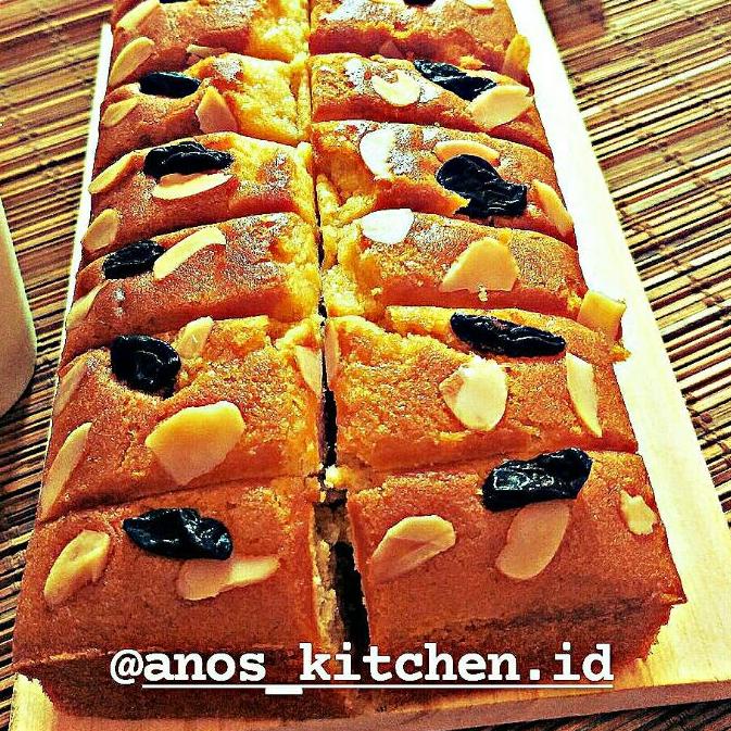 

◌ Bolu Tape Susu (Almond Kismis) Panggang Premium, Super Lembut. ✩