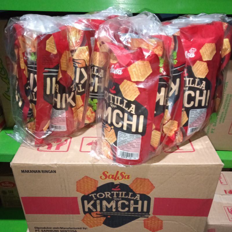 Tortilla KIMCHI merk salsa (free buble warp) pak isi 10 pcs