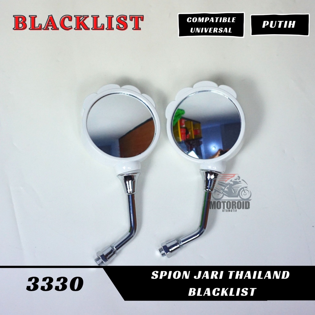 SPION GEMPAL THAILAND TIANG CHROME MIROR CLEAR BENING UNIVERSAL