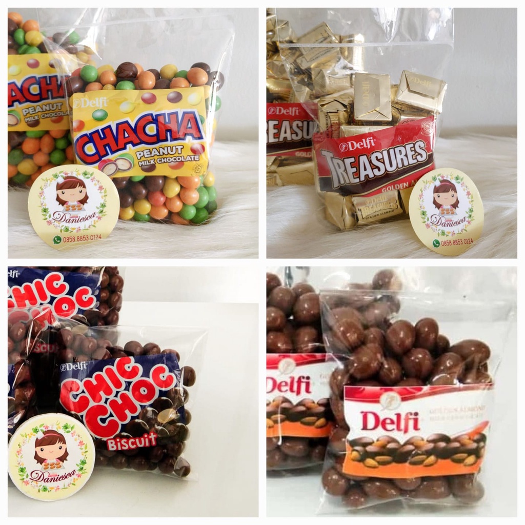 

250gr Coklat DELFI Best Seller Chacha / Maltitos / Chic choc / Treasure / Almond / Mede / Golden Roundies (SCP)