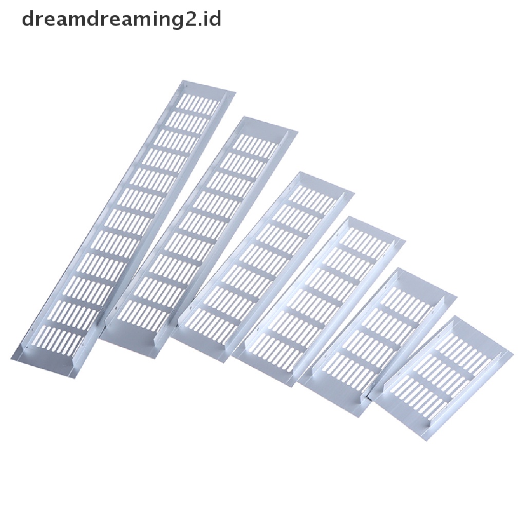 (dream) 1pc Aluminium Alloy Lubang Angin Berlubang Lembaran Ventilasi Udara Plat Lubang Kisi-Kisi Ventilasi.