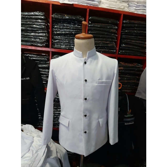Jasko Putih Polos Jas Koko Jas Santri Jas Seragam Terbaru