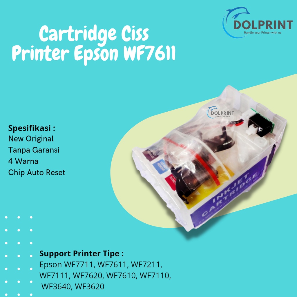 Cartridge Ciss Epson WF7611 T188 188 CISS Infus Printer WF-7711 WF-7611 WF-7211 WF-7111 WF7611 New