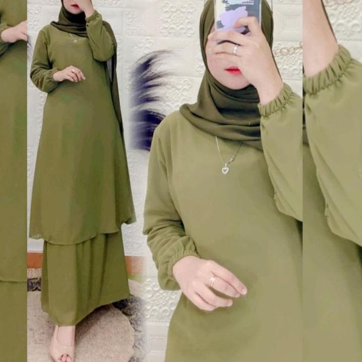 ➯ GAMIS CERUTY POLOS MALAYSIA/ MELAYU - BAHAN CERUTI + FULL PURING () ⅎ