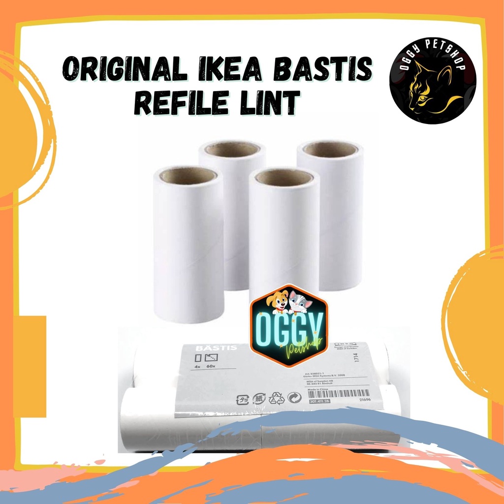 Original BASTIS Roller Pembersih Bulu Kucing Anjing Lint Roller