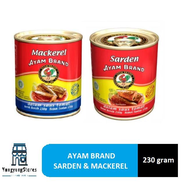 

Nwm16 Ayam Brand Sarden / Mackerel Tomat 230 gram Ramayana
