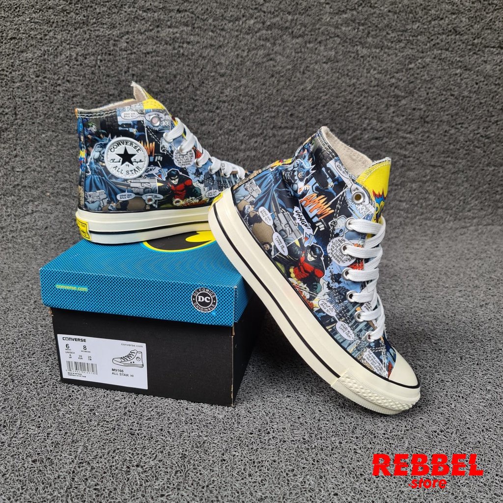 REBBEL - SEPATU CONVERSE 70S HIGH X BATMAN ROBIN CHINATOWN MARKET 38-43 GRADE ORIGINAL