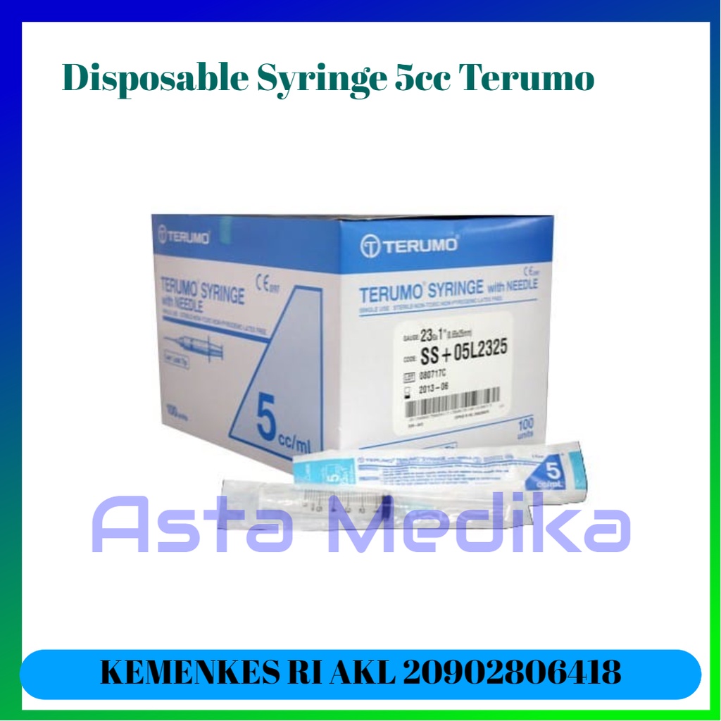 Spuit Syringe 1cc, 3cc, 5cc, 10cc Terumo - Disposable Syringe Terumo - Alat Suntikan Terumo - BOX