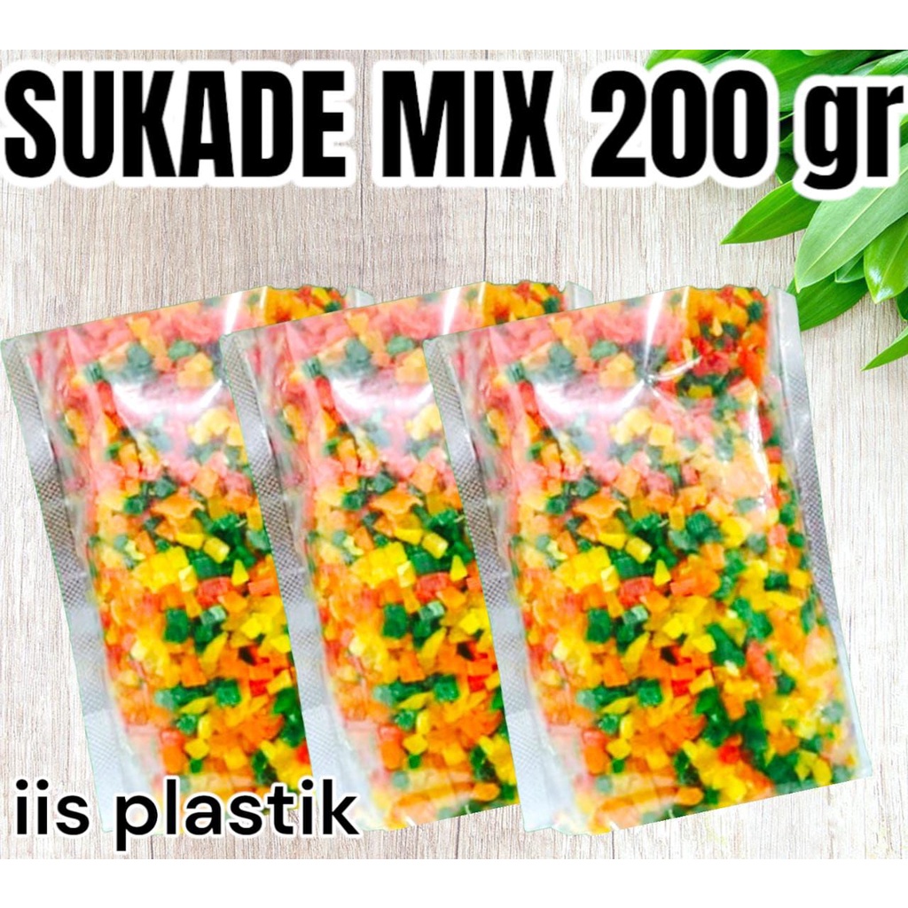 Sukade 200gram Campur 4 Warna MIX