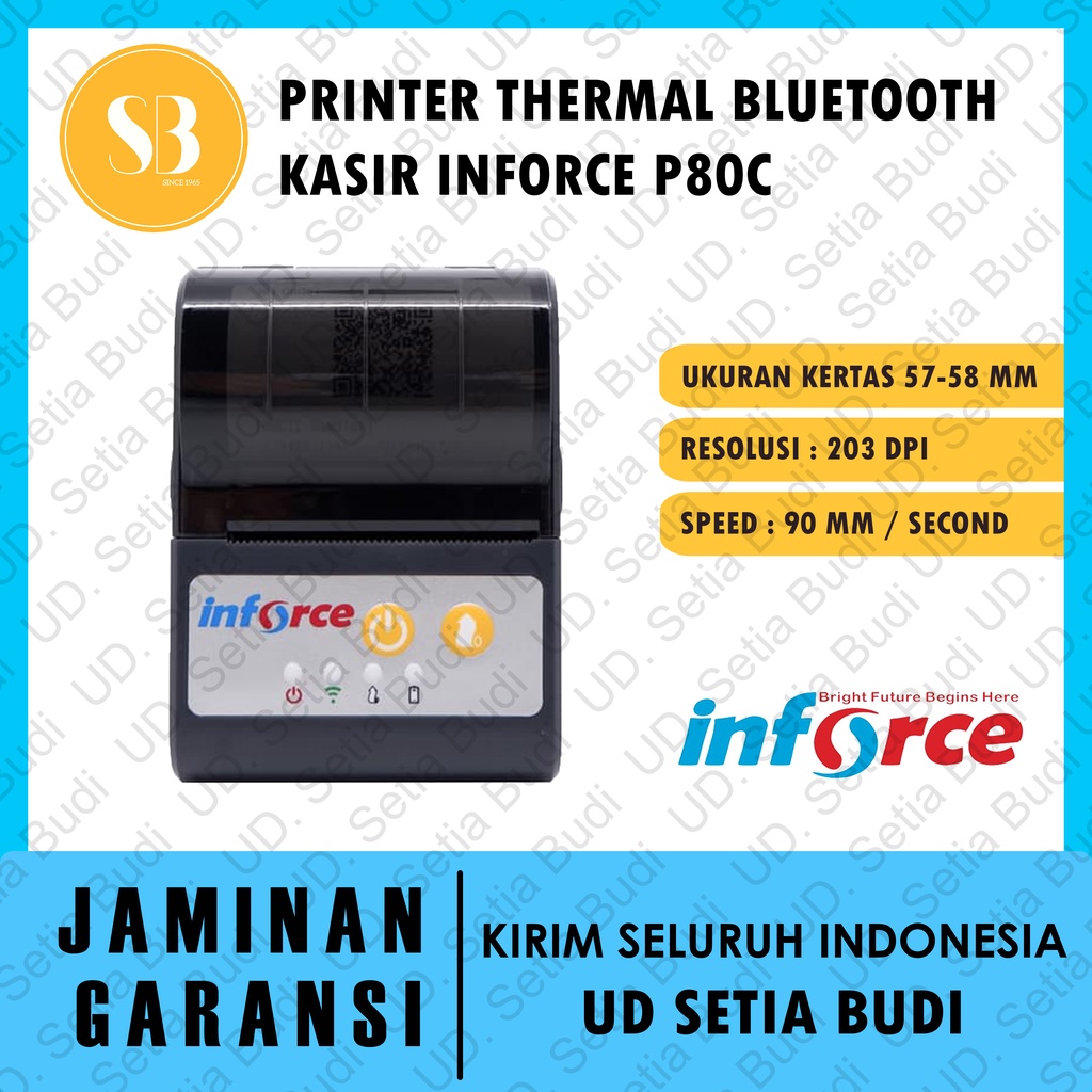 Thermal Printer Inforce P80C Printer Kasir USB Bluetooth