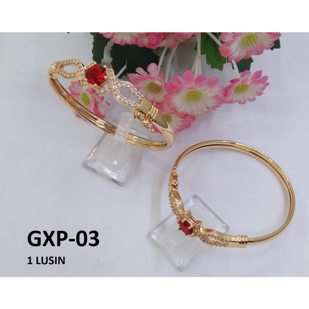 GELANG XP EMAS GOLD DIAM HITAM MERAH TERMURAH / DUNIA GELANG TERBARU