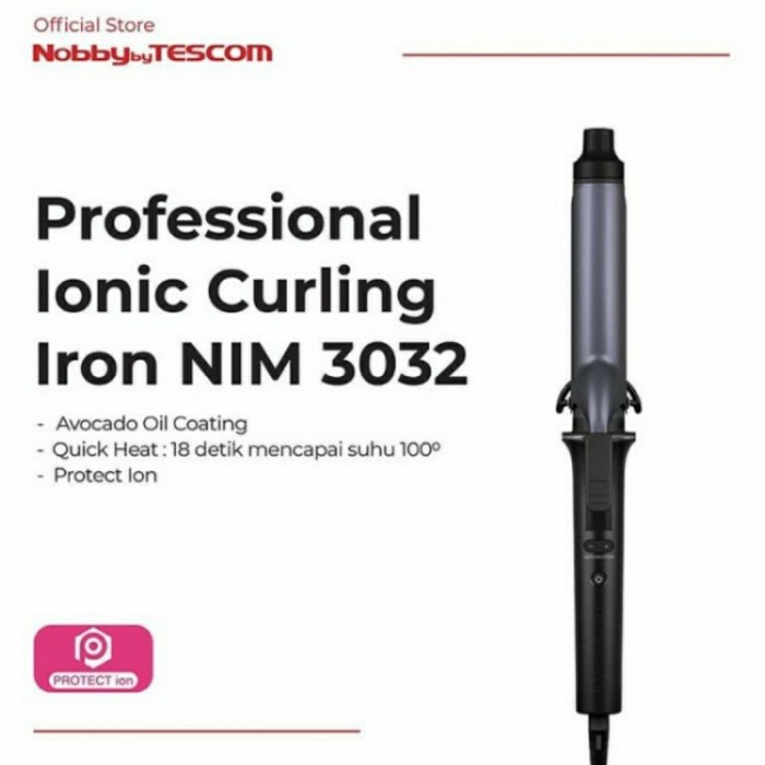 Curl Tescom Professional Ionic Curling Iron Nim3032