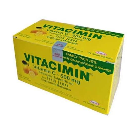 1PCS VITAMIN C VITACIMIN VITA CIMIN DOSIS 500MG DAYA TAHAN TUBUH 500mg