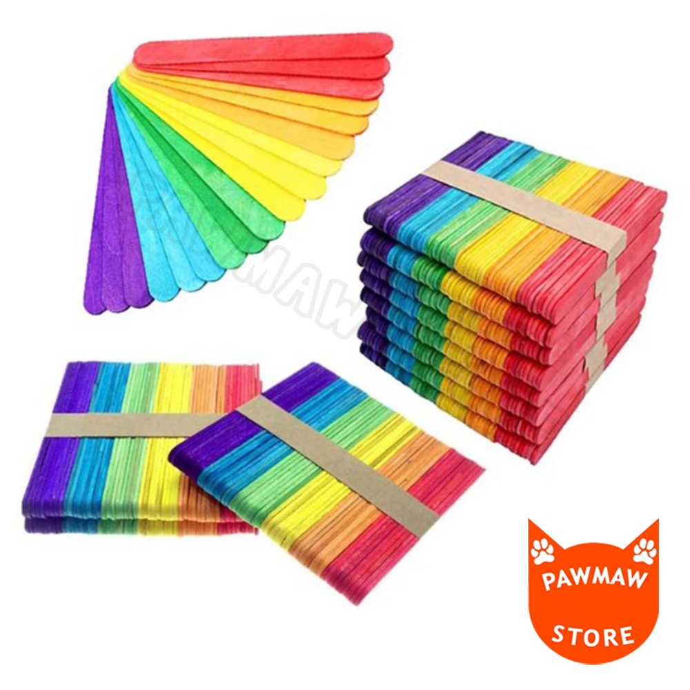 

Stik Es Cream Kayu Warna-Warni ( PACK )