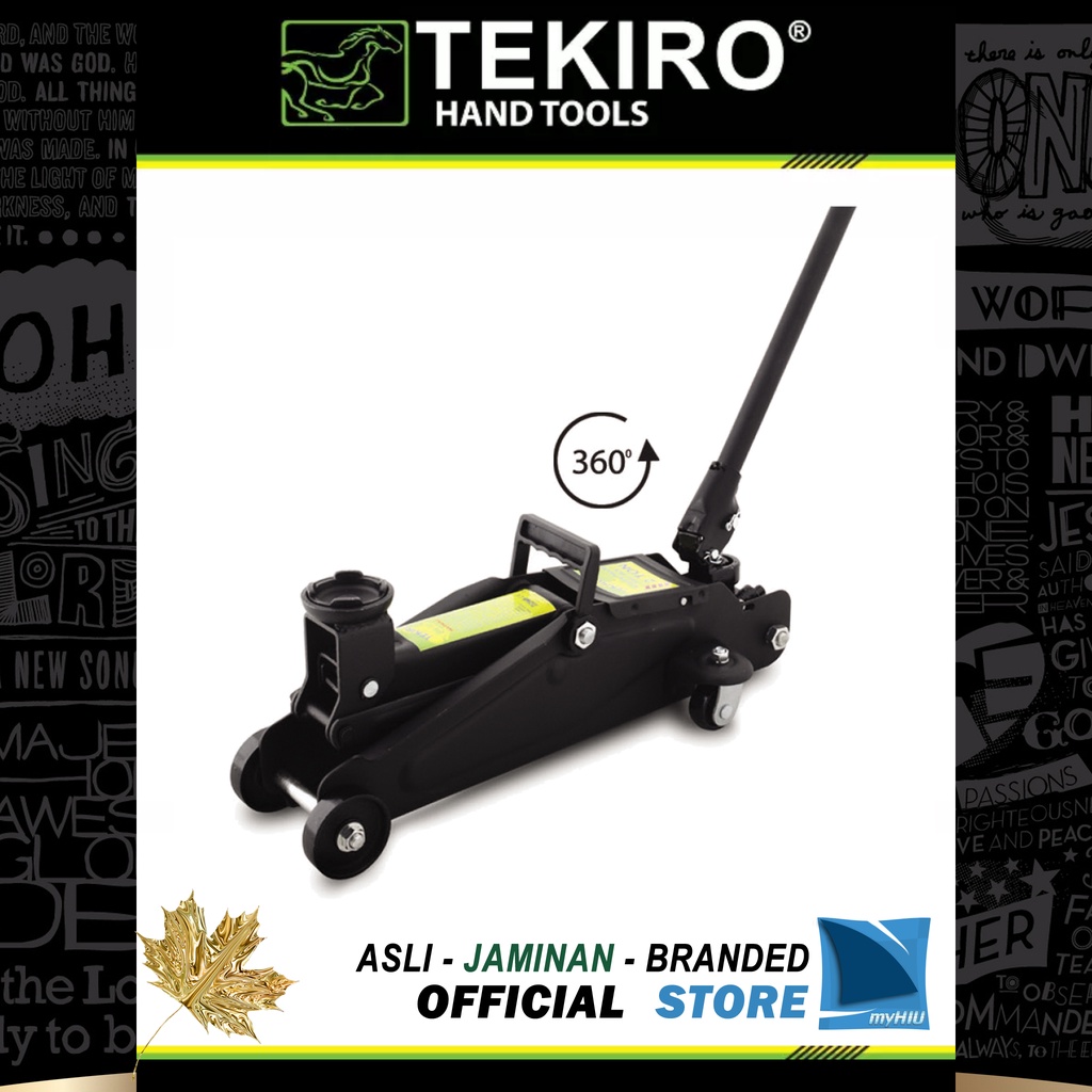 Dongkrak Buaya 2 Ton PUTAR 360 Derajat + Koper / Hydraulic Rotary Floor Jack TEKIRO