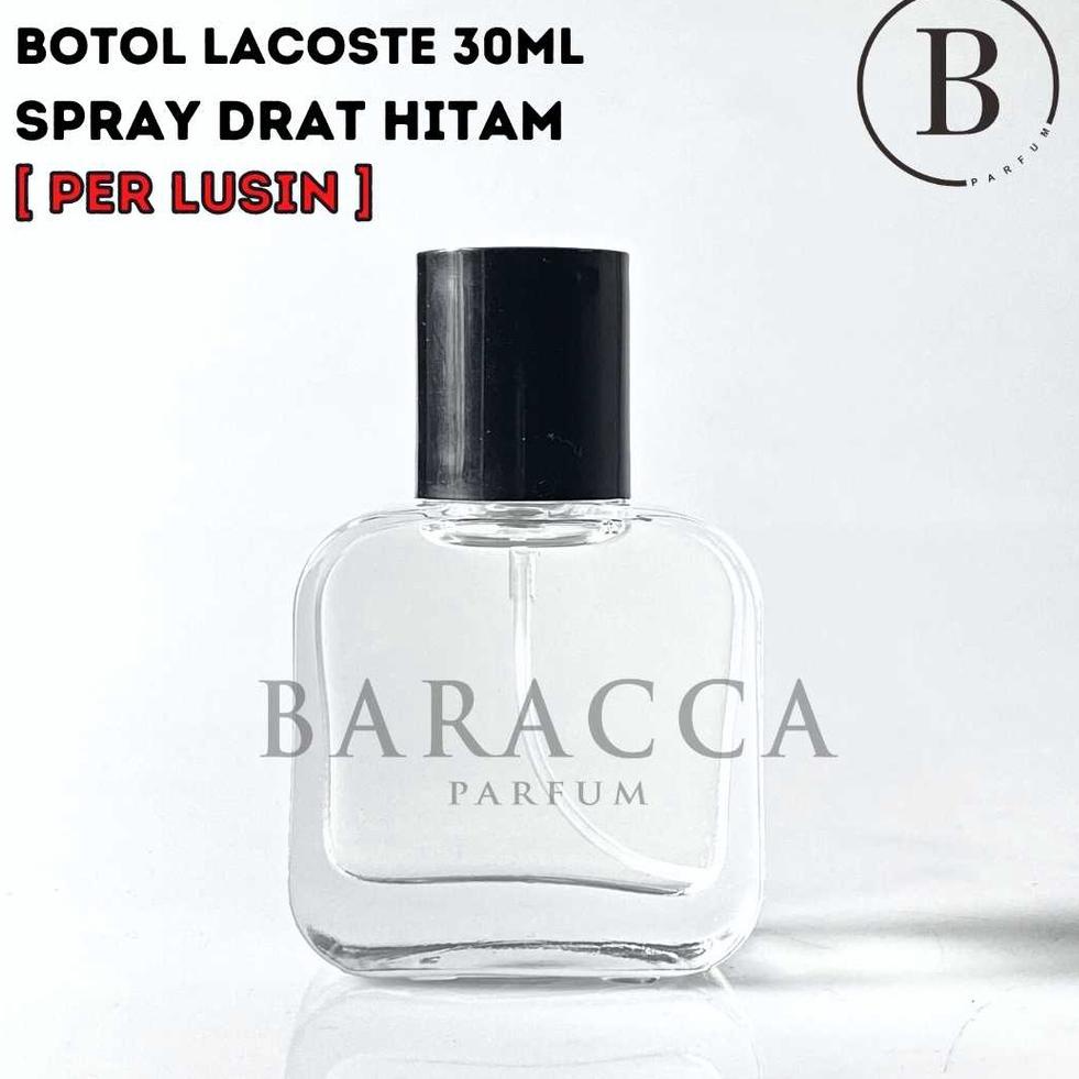 [X952] Botol Parfum Lacoste 30ML Drat Hitam - Botol Parfum Kosong Lacoste - Botol Lacoste 30ML