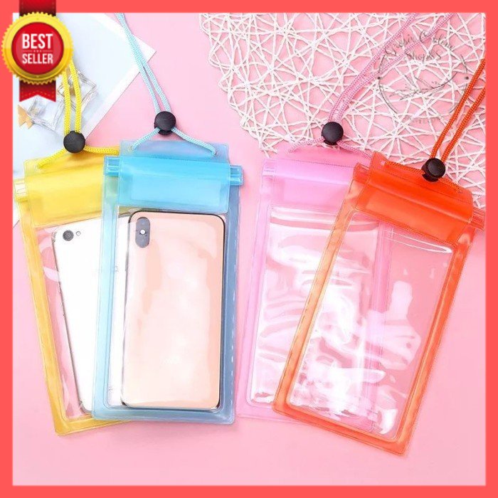 GOS -D407- Sarung Hp Anti Air - Waterproof Case Hp - Pelindung Handphone Anti Air