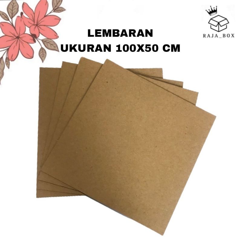 

Kardus Lembaran B Flute 100x50 Polos