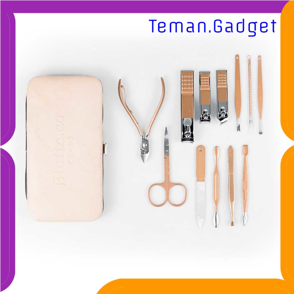 TG - PRW Gunting Kuku Nail Art Set Manicure Pedicure 12 PCS - CT02