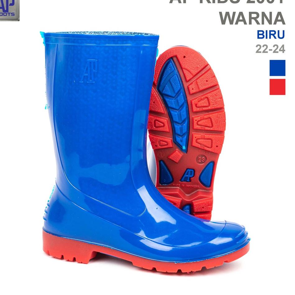 Silahkan Belanja Sepatu Boot Anak AP BOOTS 2001 Biru Merah - Sepatu Boot Karet
