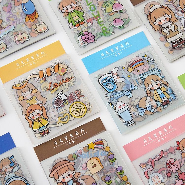 

A23 [Grosir] 20 Lembar PET Sticker Zaomo / Stiker Tahan Air Hiasan Deco Bujo Diary Scrapbook BARANG TERUPDATE ㅐ