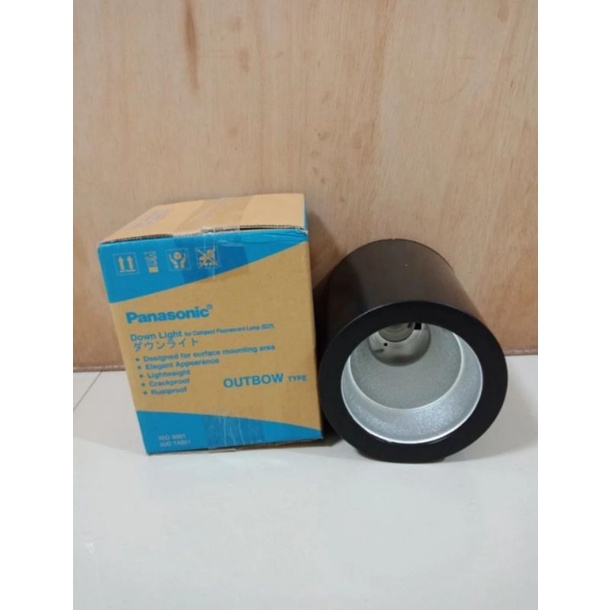 Lampu downlight outbow bulat minimalis lampu tempel e27 PANASONIC 4in
