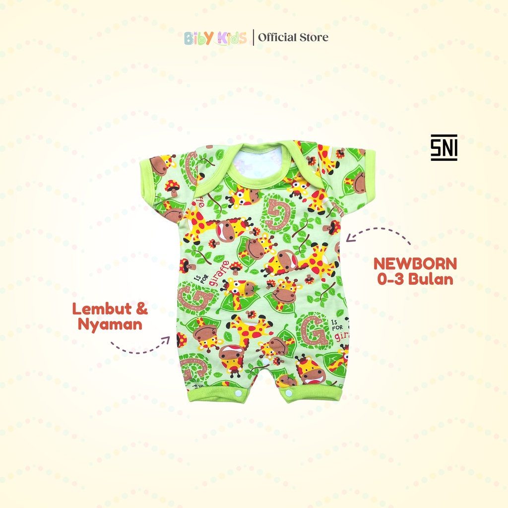 SNI Jumper Bayi Handsop Pendek Laki Perempuan Pendek Lucu Murah Romper Baby Newborn Baru Lahir Baju