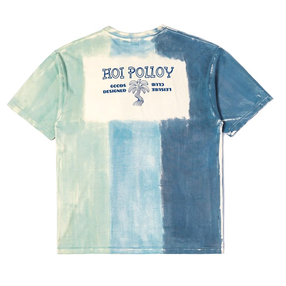 REKOMENDASI Hoi Polloy - Tshirt Kaos Palm Slay Tie Dye (Multicolor) Hijau Biru Ivory
