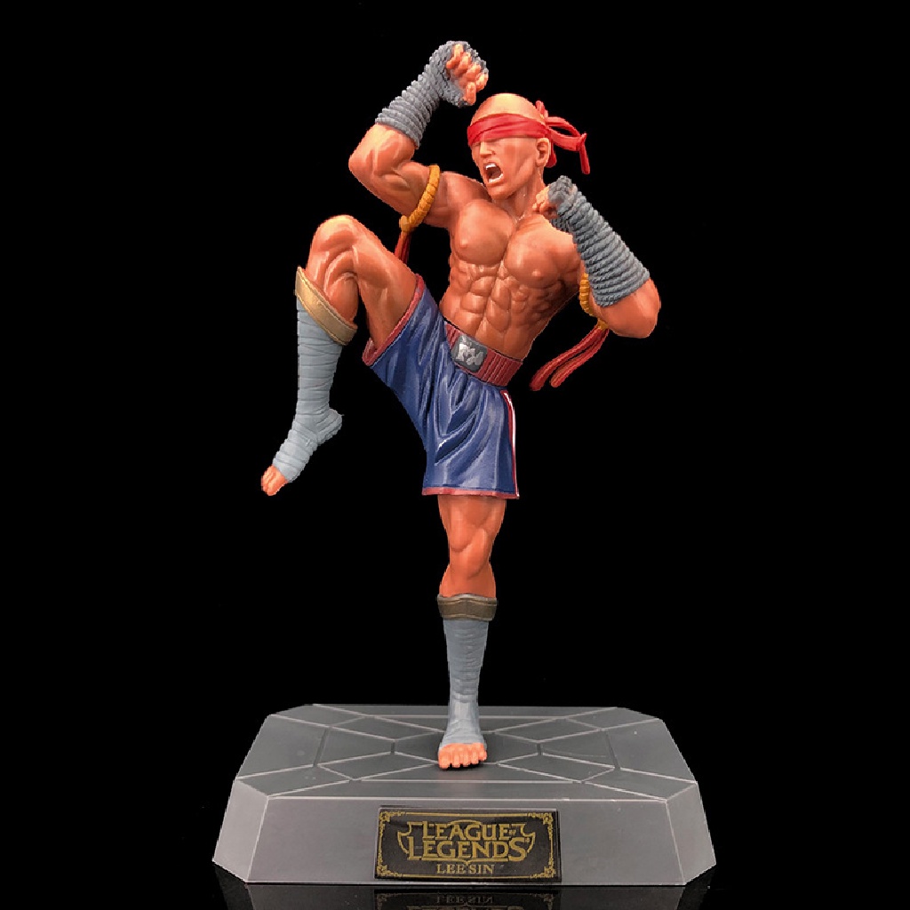 Xo 20cm Game Figure Lee Sin PVC Action Figure The Blind Monk Koleksi Model Mainan OL