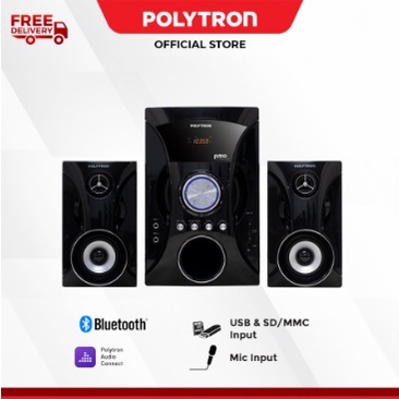 Polytron Speaker Aktif Audio Bluetooth Multimedia PMA 9525 WHITE / BLACK