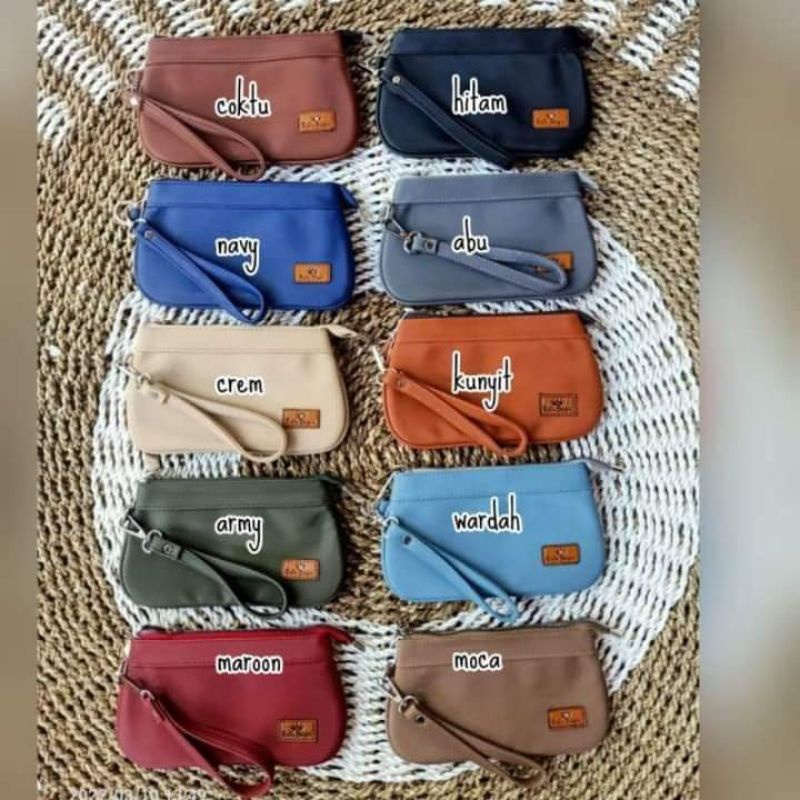 Ratu Bilqis - Alvira Pouch Tas  Dompet Wanita Waterproof Bahan Chocoly