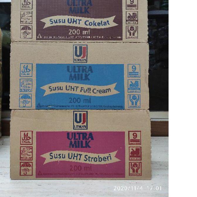 

➺ Susu ultra Milk 200ML 1 dus isi 24 pcs ♧