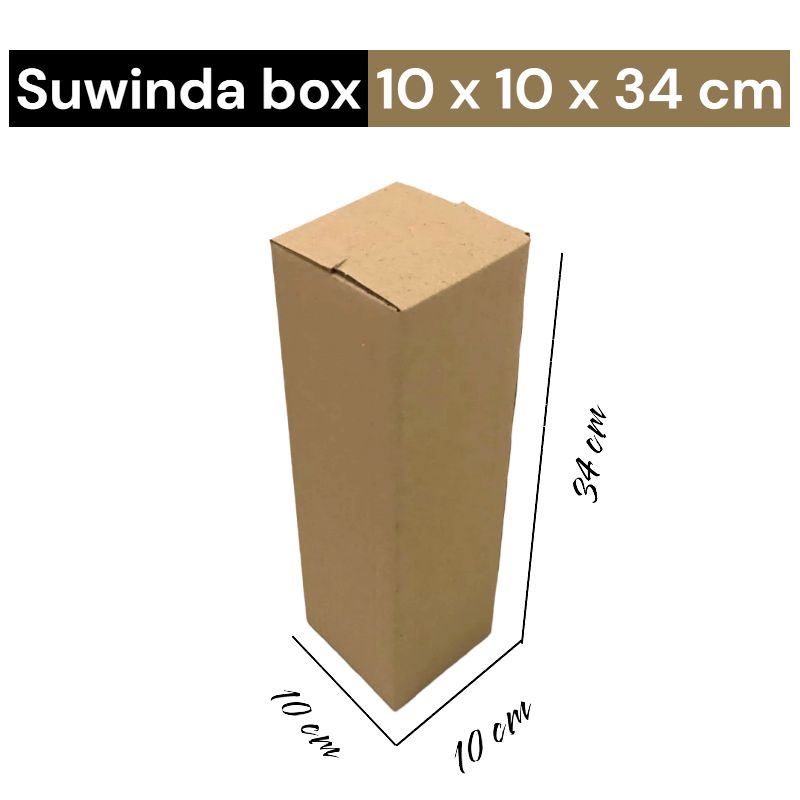 

Kardus karton uk. 10x10x34 cm Kotak Box ST untuk packing Souvenir -dll