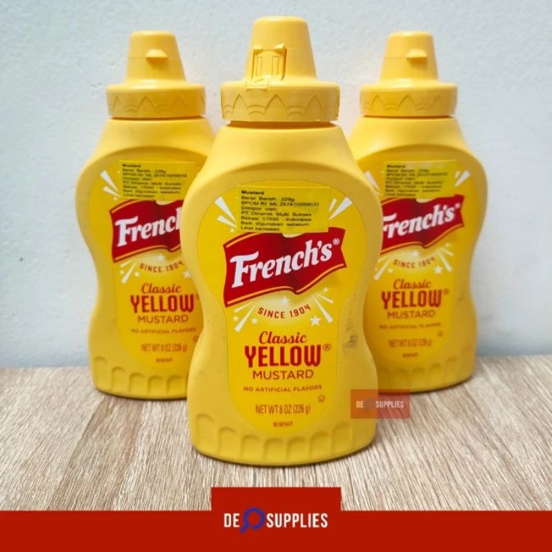 

French's Classic Yellow Mustard Squeeze 226gr - Frenchs Saus French US