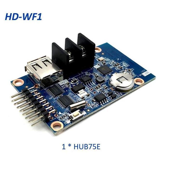 Paling Terkini Controller Huidu HD-WF1 HD WF1 WifI RGB Full Color Panel Module Modul LED P10 Running