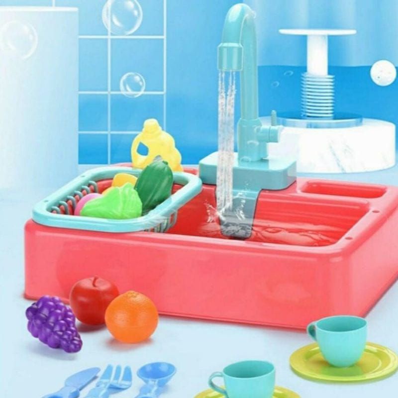 MAINAN ANAK CUCI PIRING WASTAFEL / KITCHEN SINK SET / MAINAN EDUKASI ANAK