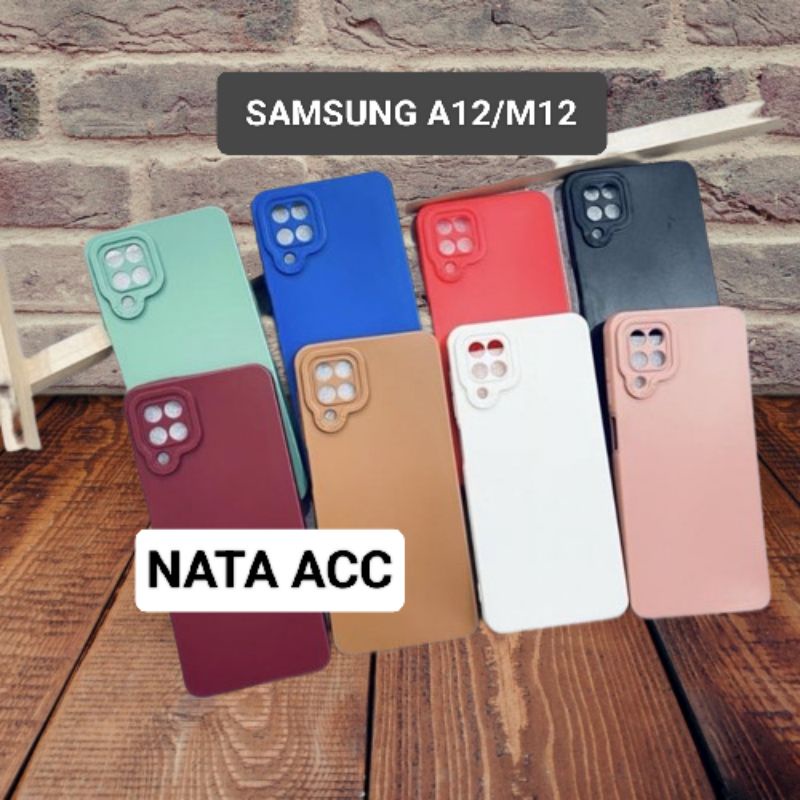 Softcase Pro Camera SAMSUNG A12/M12 Candy Case Full Color 3D Silikon TPU