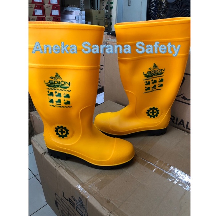 Safety Sepatu Boot Karet Safety Legion