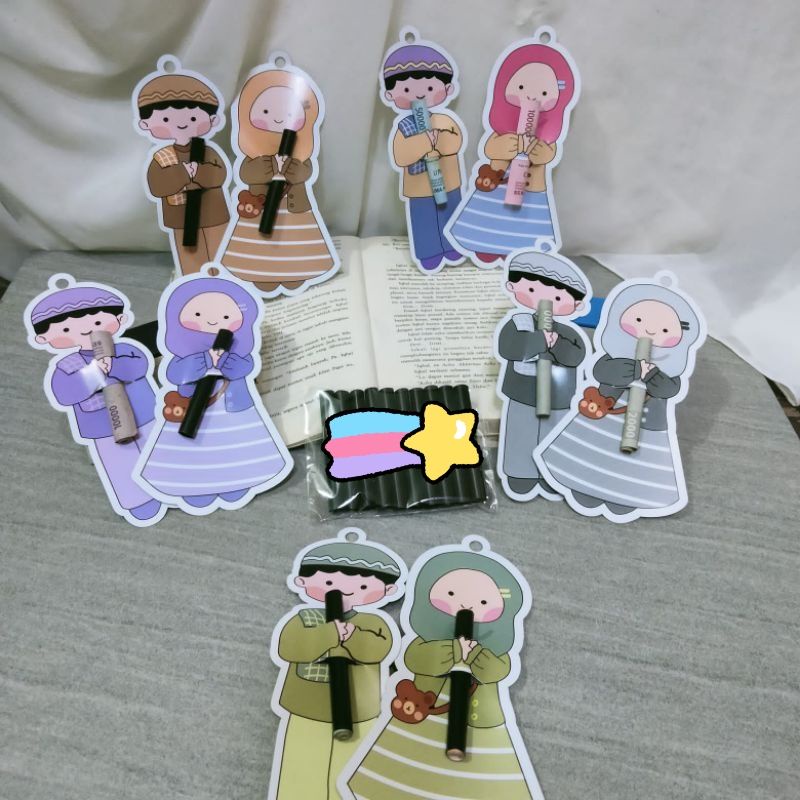 

(isi 10 lembar) Amplop Lebaran Peluk aesthetic 2023 Amplop Lebaran Bookmark Tebal