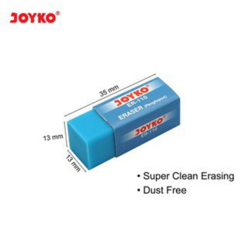 

penghapus pensil joyko E110 isi 40 pcs/books..jual/ pcs satuan