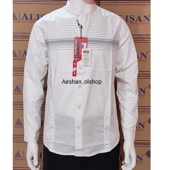 HARGA SPESIAL Koko Cardinal Putih Warna SLIMFIT Lengan Panjang