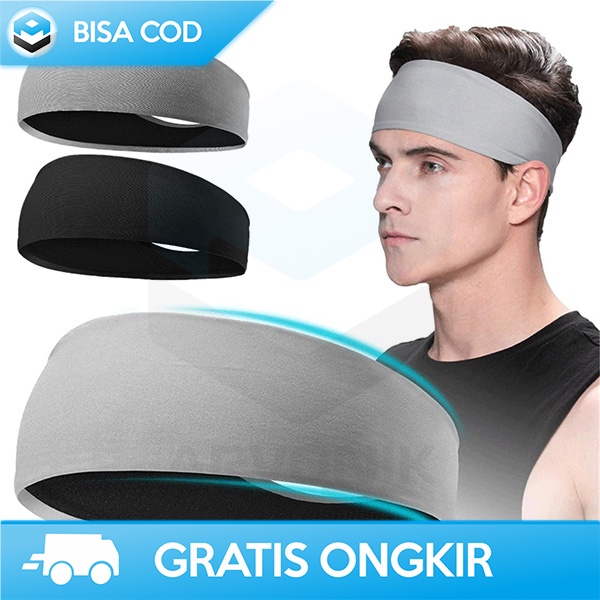 IKAT KEPALA ELASTIS HEADBAND SPORT AKSESORIS KEPALA NYAMAN LEMBUT A83